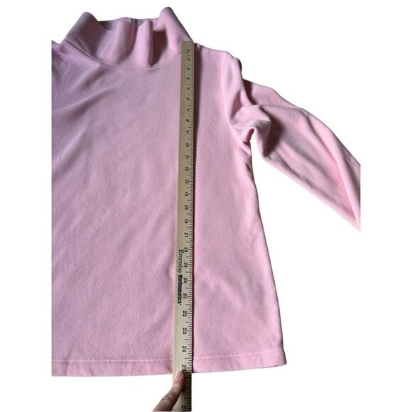 Dudley Stephens Fleece Light Pink Funnel Neck Top Pullover size L - Picture 5 of 10